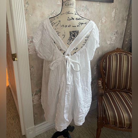 FREE PEOPLE ANGELE WHITE  TUNIC MEDIUM - Picture 7 of 9
